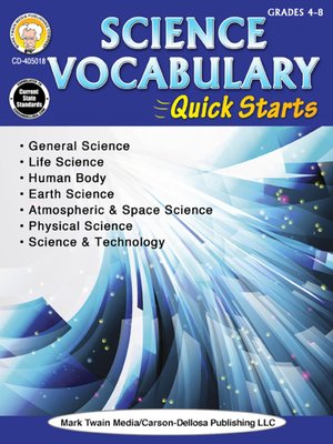 cover image of Science Vocabulary Quick Starts, Grades 4--9